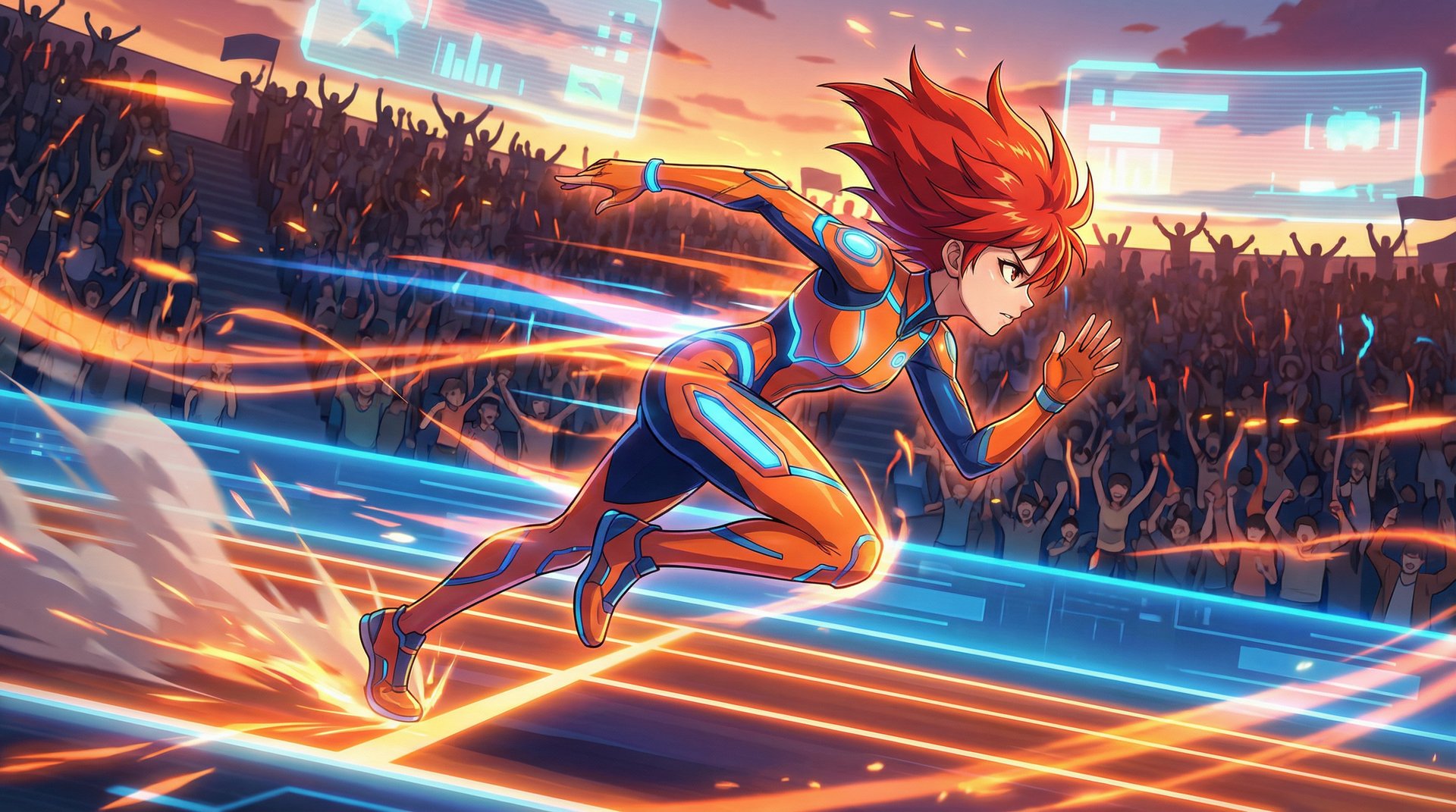 每日大赛在线观看博主视频精选动漫-烈焰冲刺竞速少女